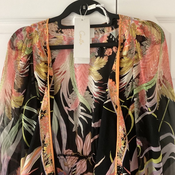 Camilla Short Wrap Tie Dress 🌙Lady Of The Moon🌙 Surplice or Front Tie NWOT - Picture 5 of 15